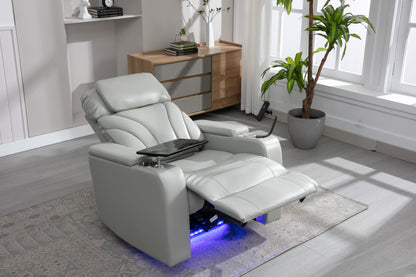 Orbit Power Motion Recliner - Light  Grey