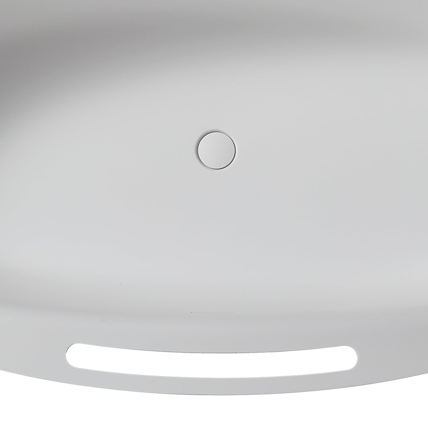 Rossi Solid Surface Freestanding Bathtub - White