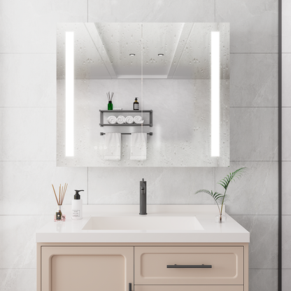 Nook Medicine Cabinet with LED Vanity Mirror