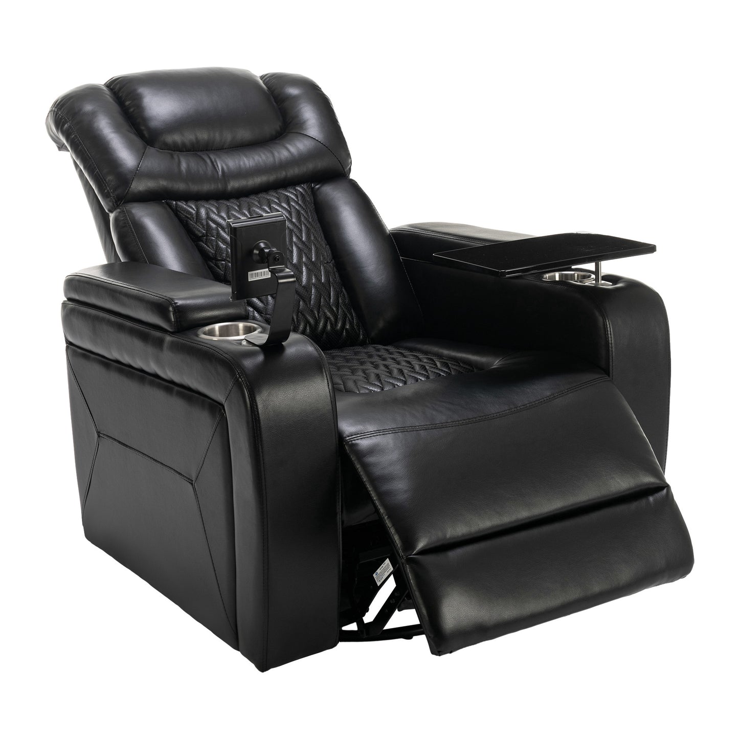 Comfort Max 270 Degree Swivel Power Recliner - Black