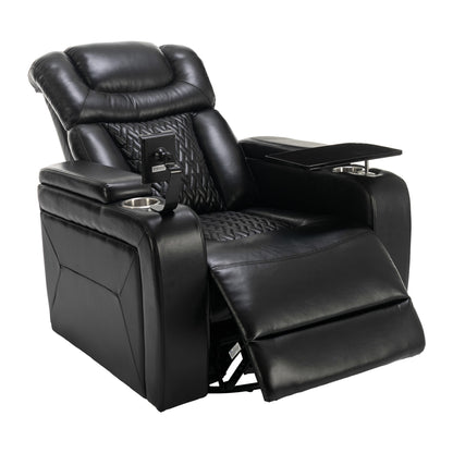 Comfort Max 270 Degree Swivel Power Recliner - Black