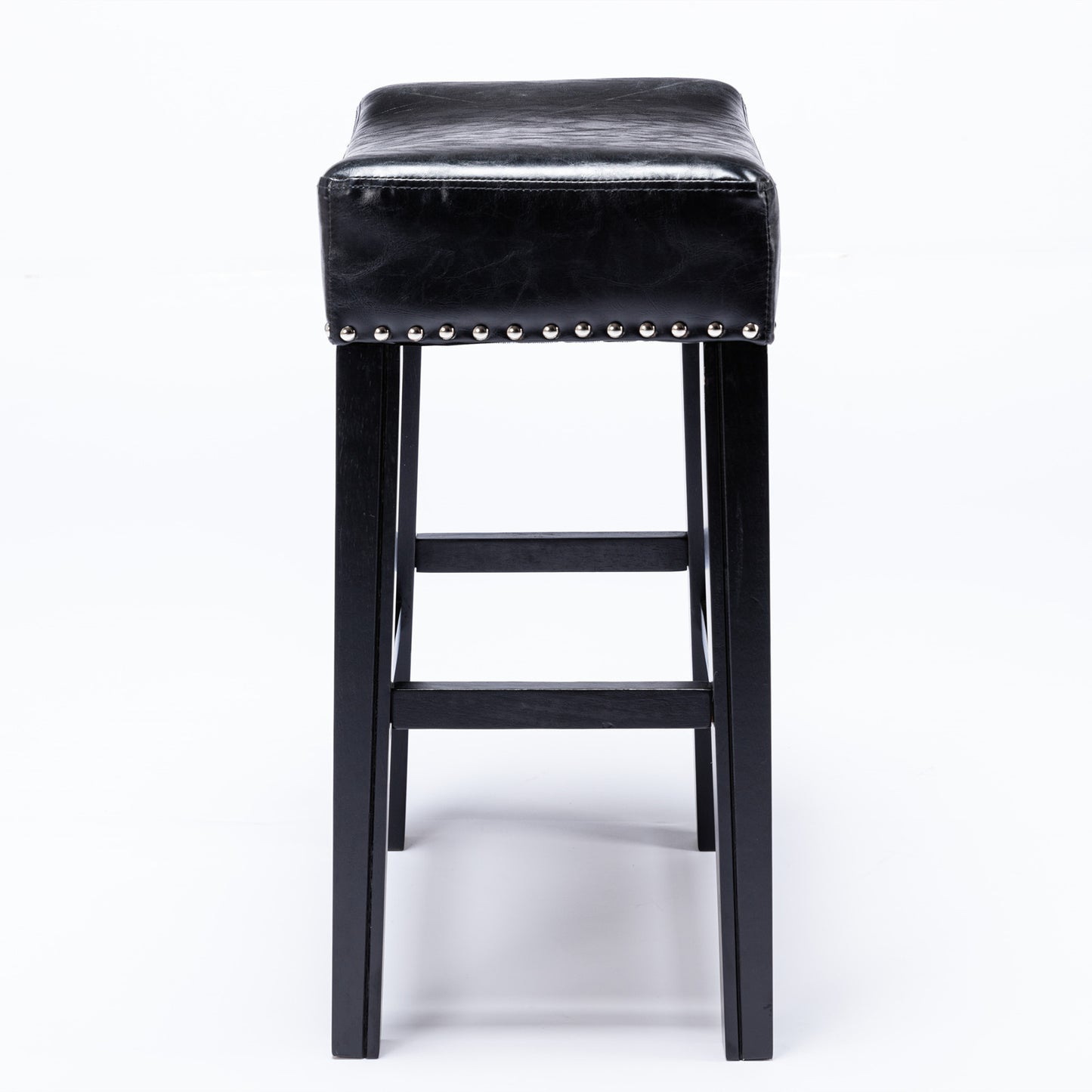 Barn Counter Height 26" Bar Stools - Black  Set of 2
