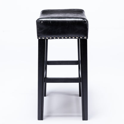 Barn Counter Height 26" Bar Stools - Black  Set of 2