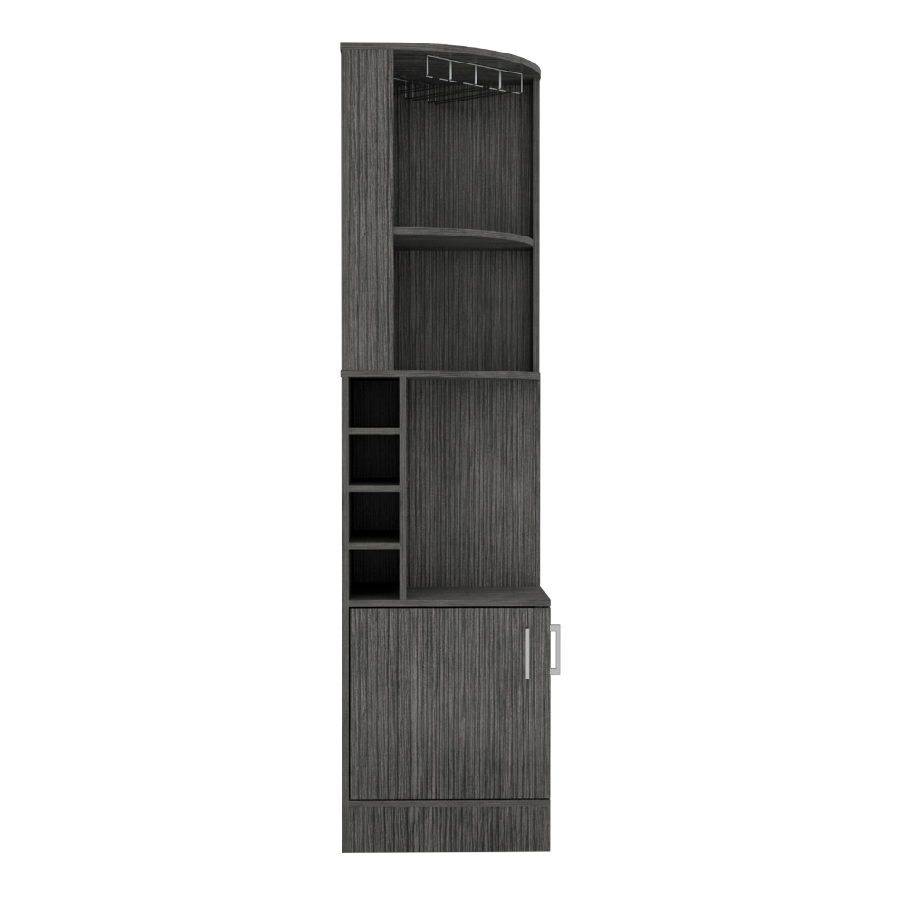 Nikita Corner Bar Cabinet - Gray
