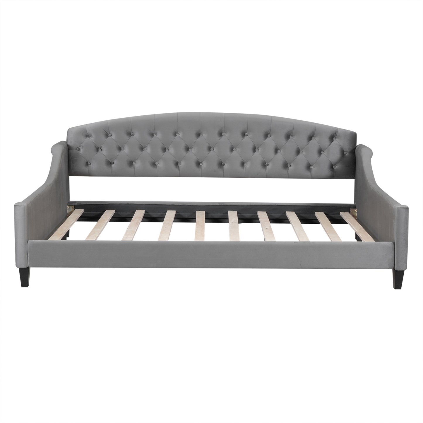 AF Luxury Tufted Button Full Size Daybed - Gray