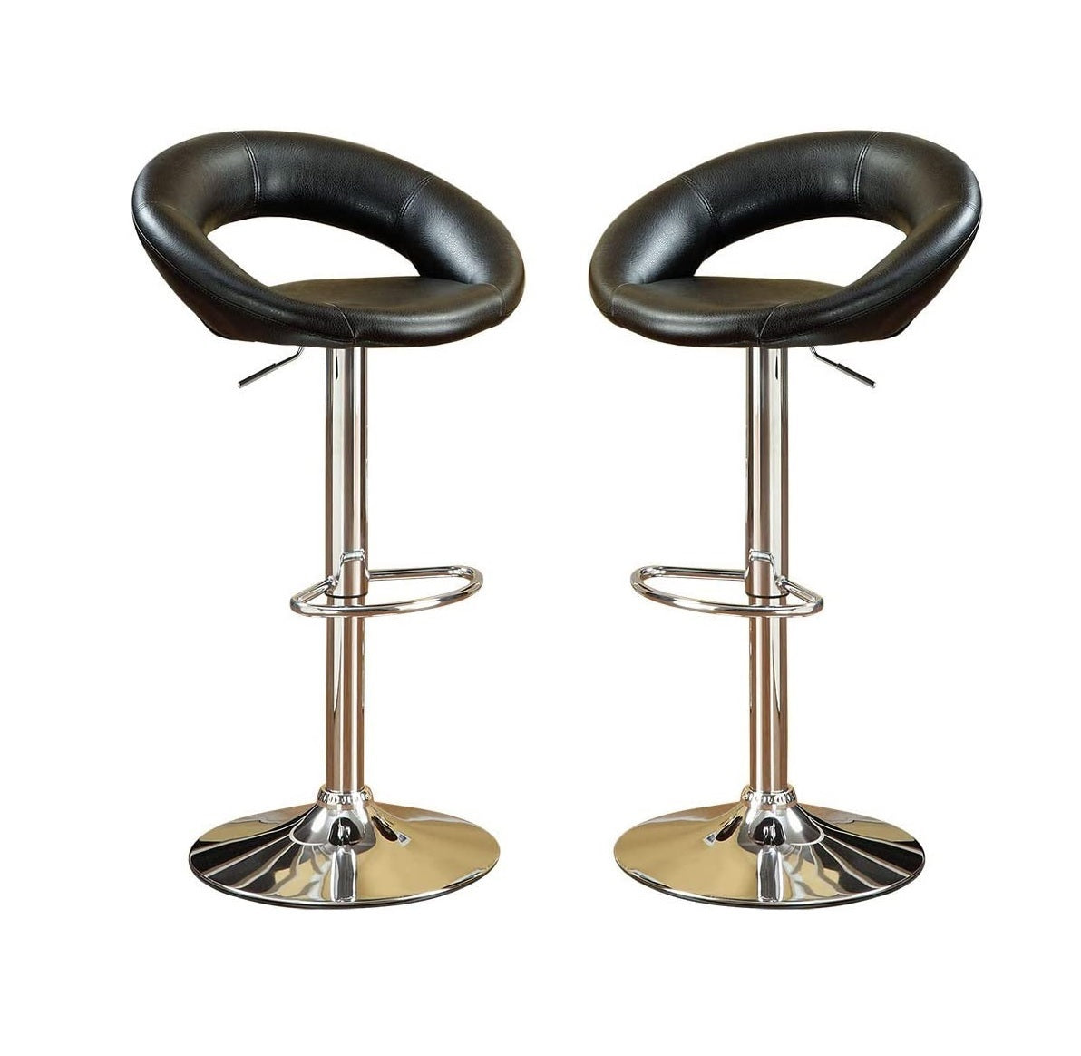 Donut Adjustable Stool - Black Set of 2