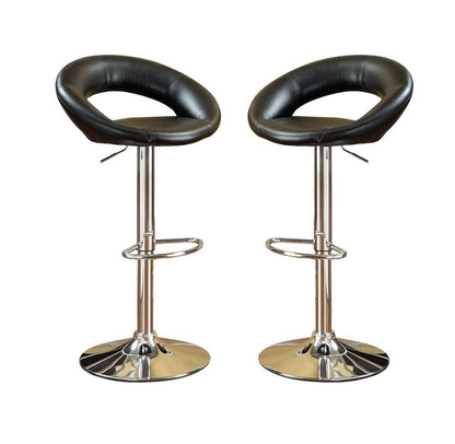 Donut Adjustable Stool - Black Set of 2