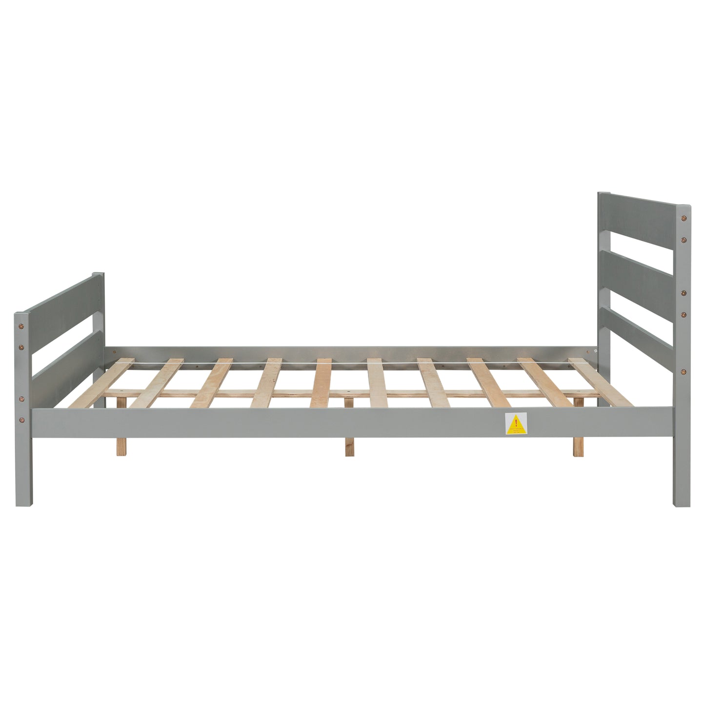 Saba Full Size Platform Bed Frame - Gray