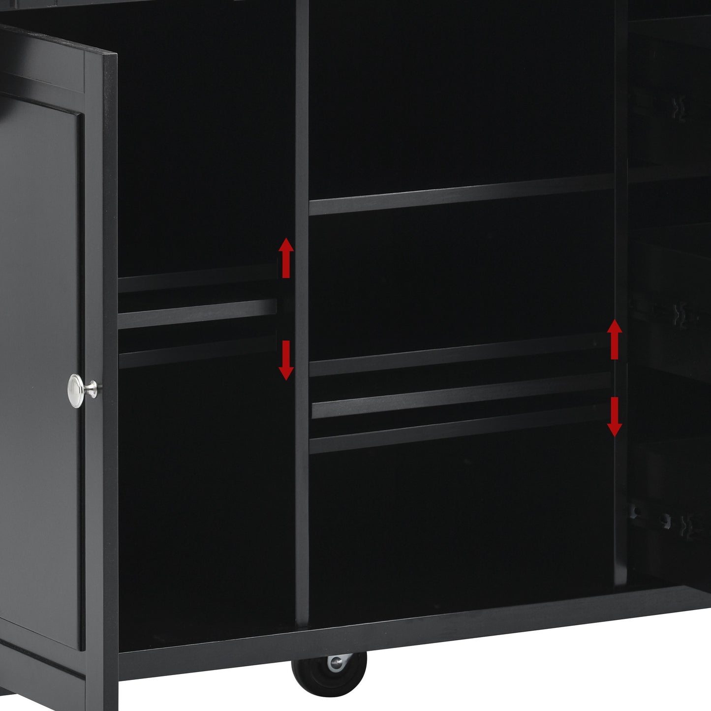Pantry Mate Kitchen Cart - Black