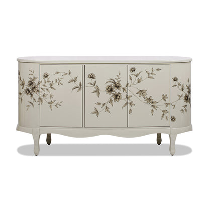Florence Hand Painted Lacquered Credenza