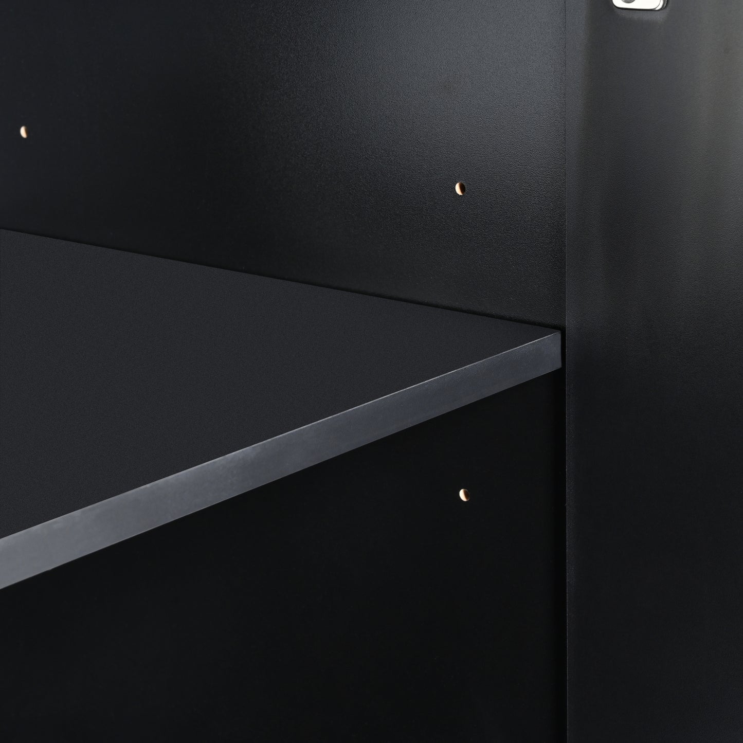 Arched Curved Bottom Doors Sideboard Buffet - Black