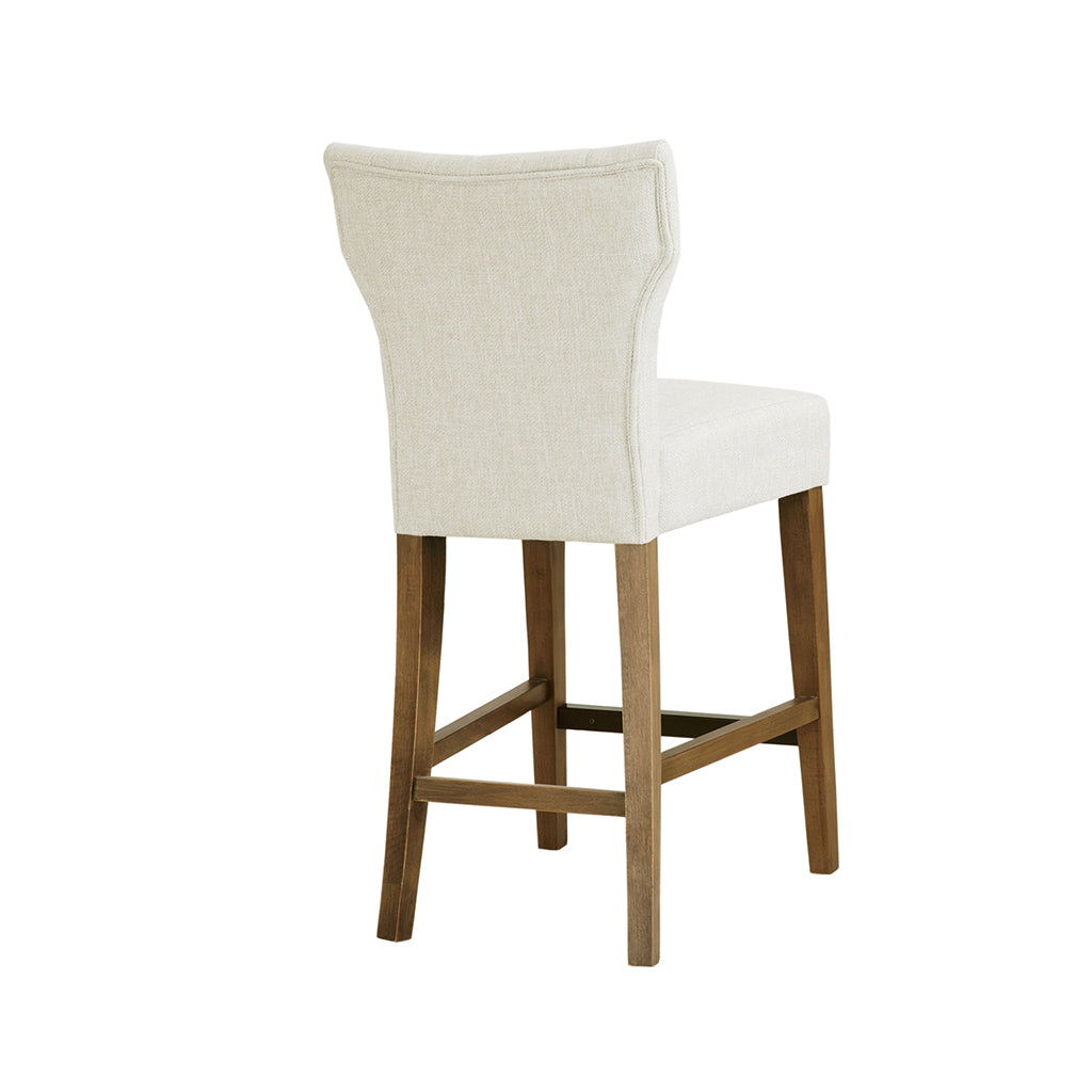 Eliga Tufted Back Counter Stool - Cream
