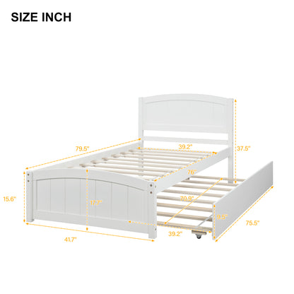 Dreamscape Twin Trundle Bed, Snow White