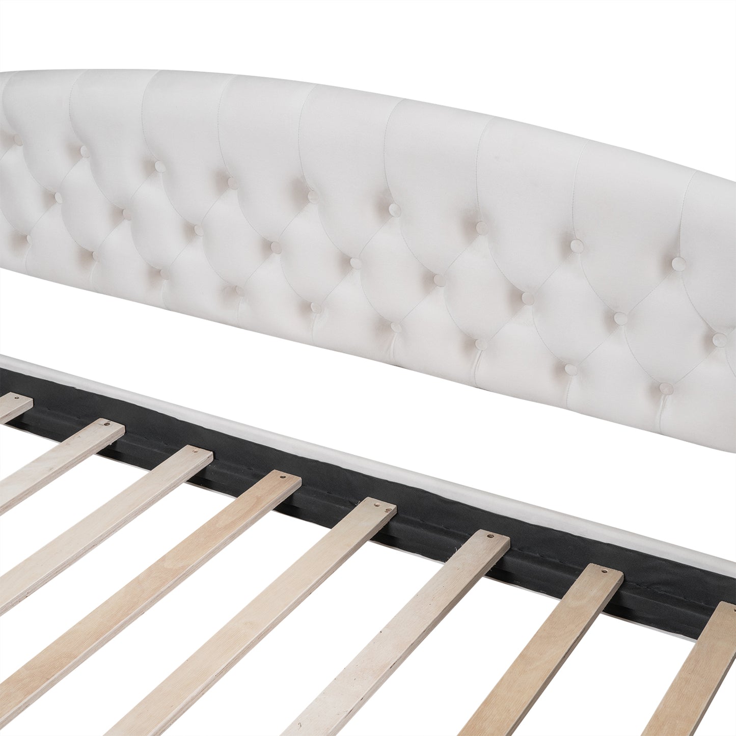 AF Luxury Tufted Button Full Size Daybed - Beige