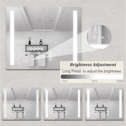 Nook Medicine Cabinet with LED Vanity Mirror
