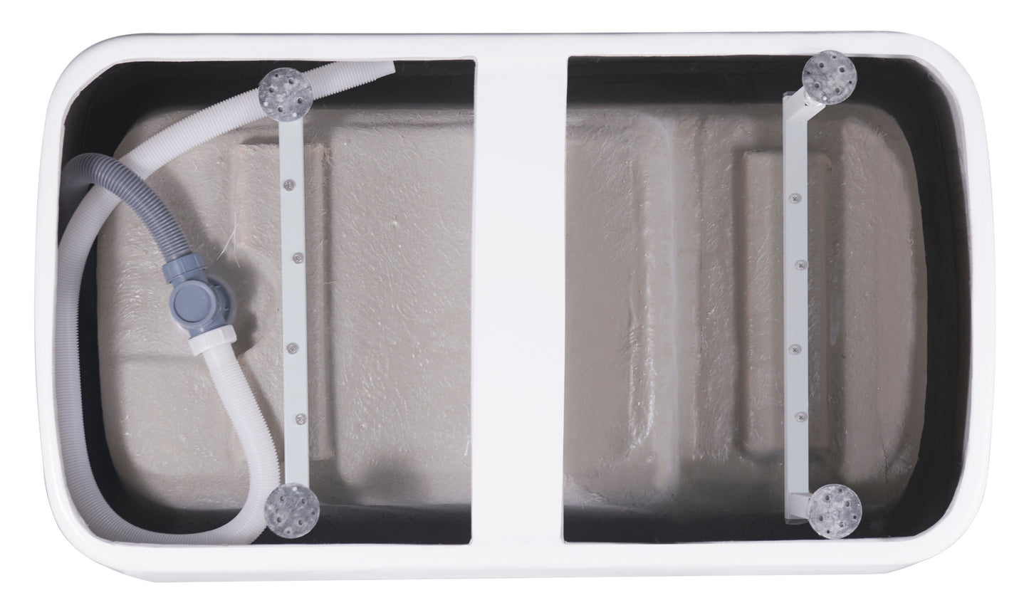 Blanco 47"  Acrylic Freestanding Soaking Bathtub  - White