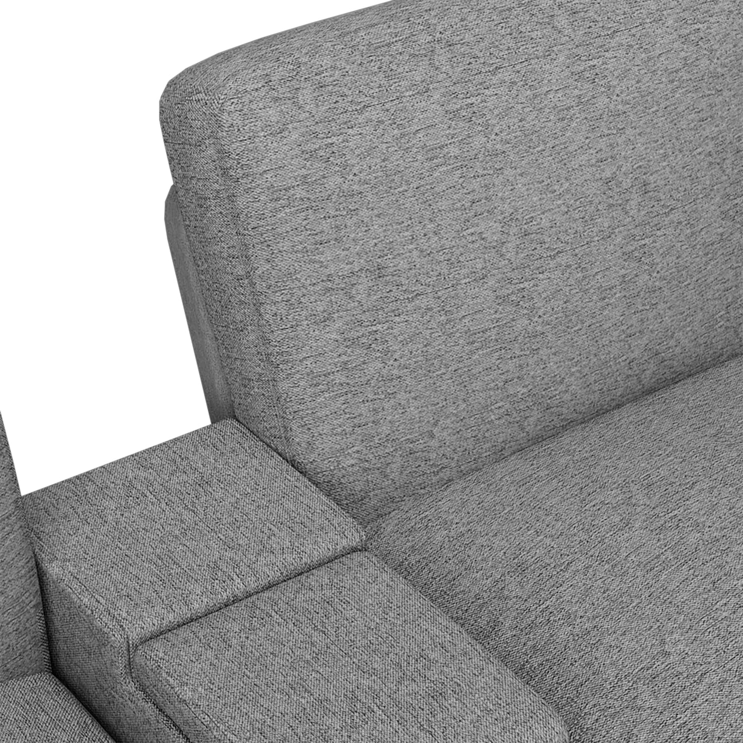 Emil Power Recliner Sofa Sectional with Storage - Grey