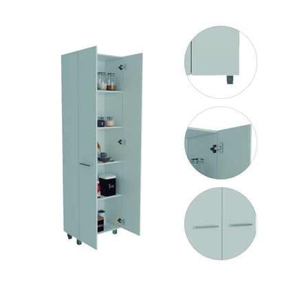 Nalani Rectangle Pantry Cabinet - White