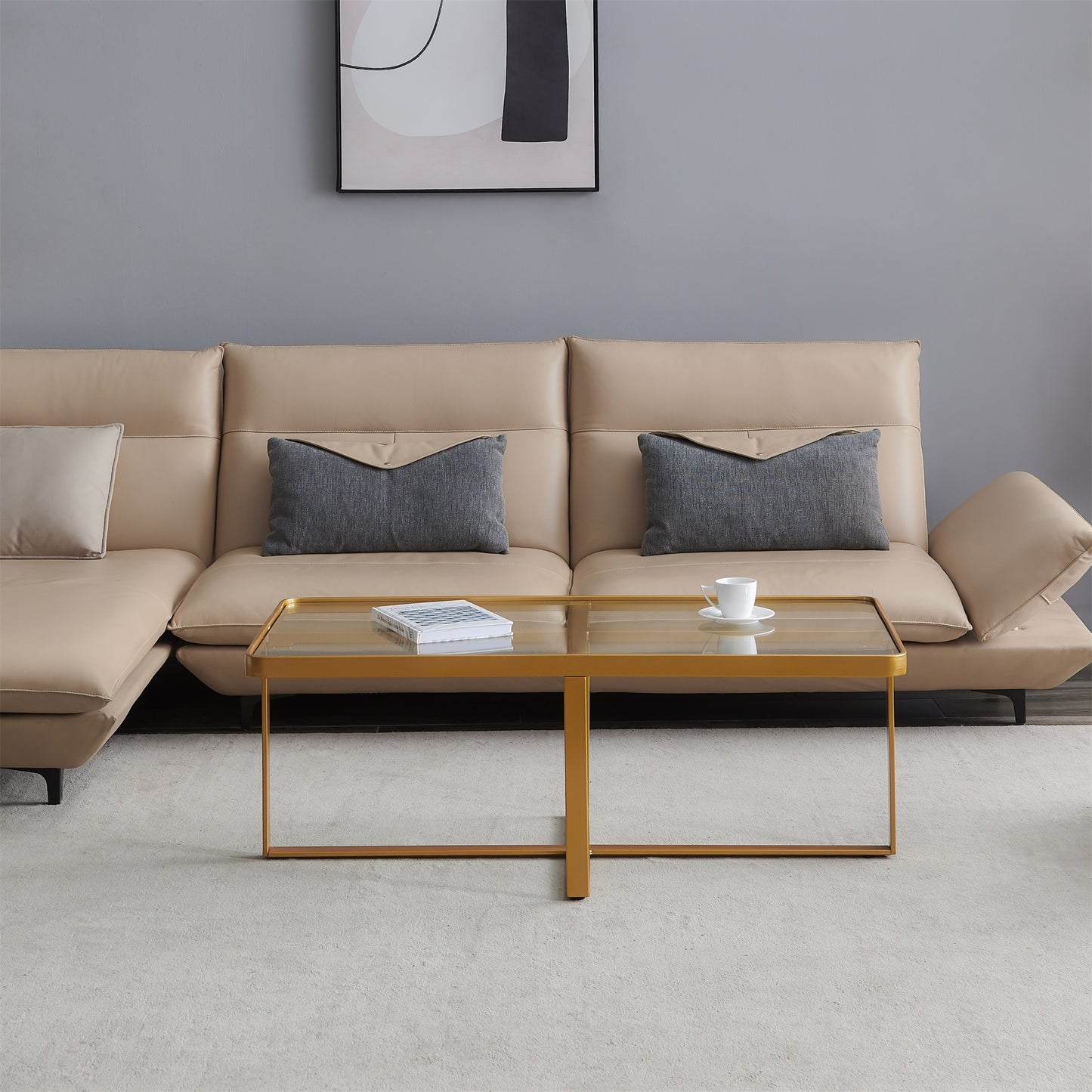 Nexus RectangleCoffee Table - Gold