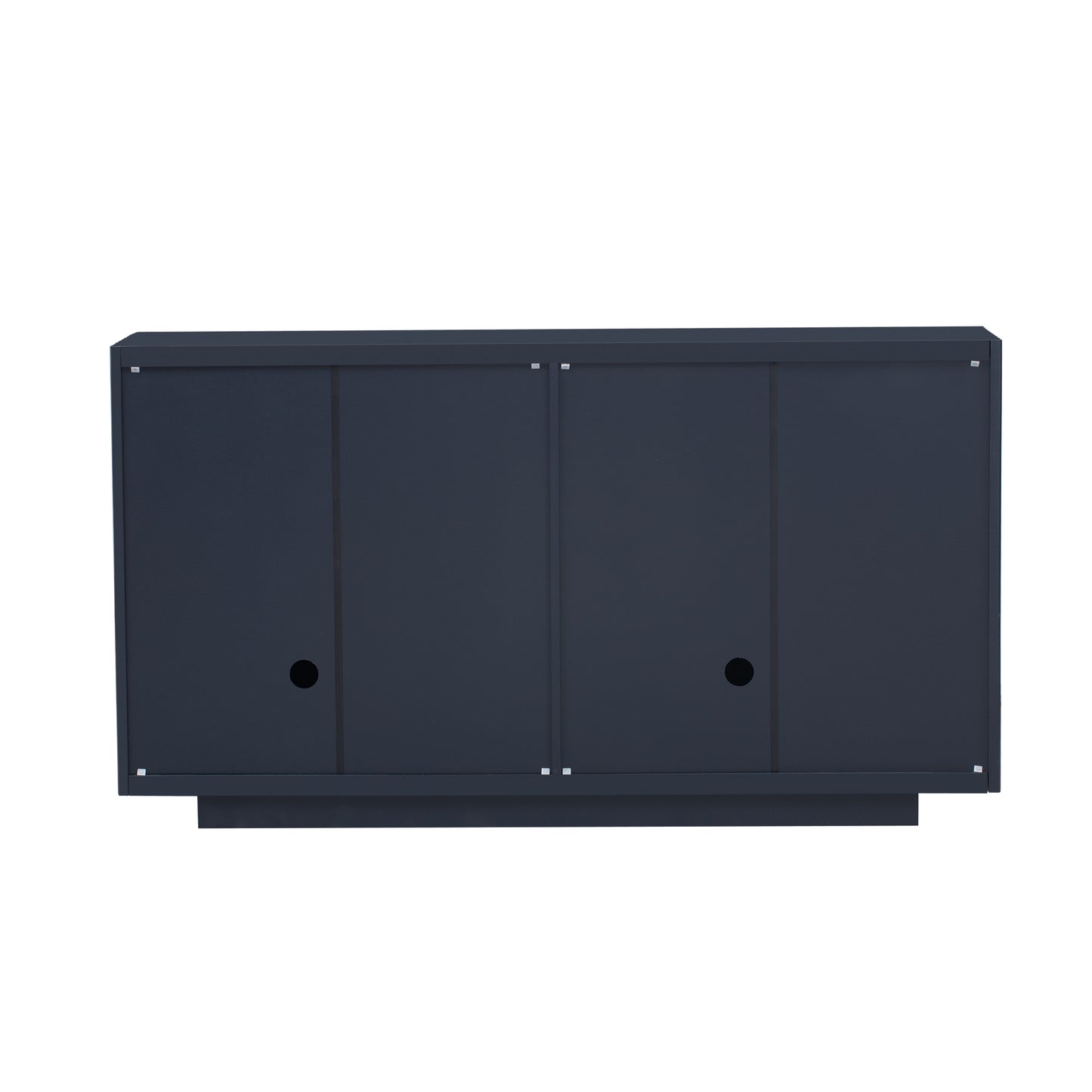 Lyons 4 Wavy Doors Ample Storage Space Sideboar - Navy Blue