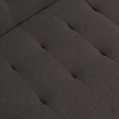 Fuji Convertible Sofa Bed WStainless Leg - Espresso