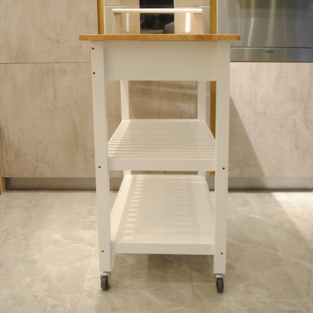 Cruiser Kitchen Island & Kitchen Cart  - White