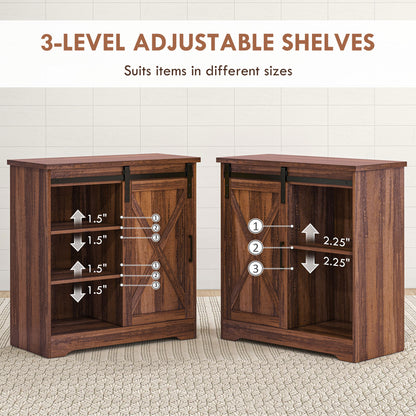 Arredo Farmhouse Sideboard Buffet - Brown
