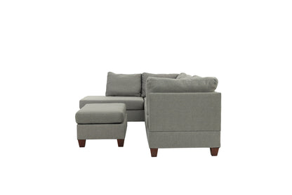 Kapo 3 Pcs Sectional Sofa Set - Gray