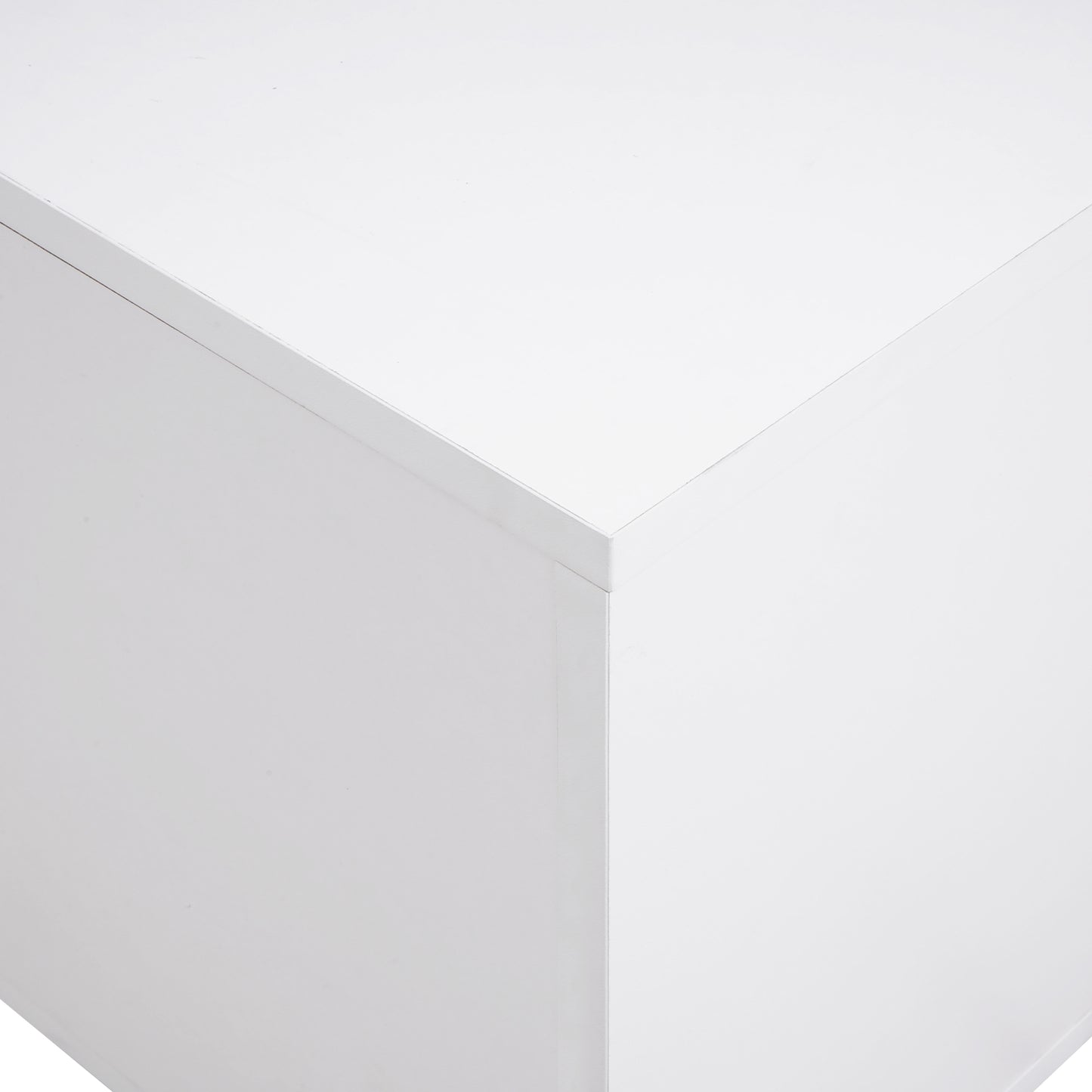 Bruso LED TV Stand Entertainment Center - White