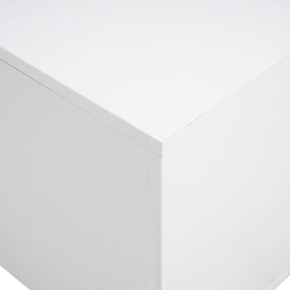 Bruso LED TV Stand Entertainment Center - White