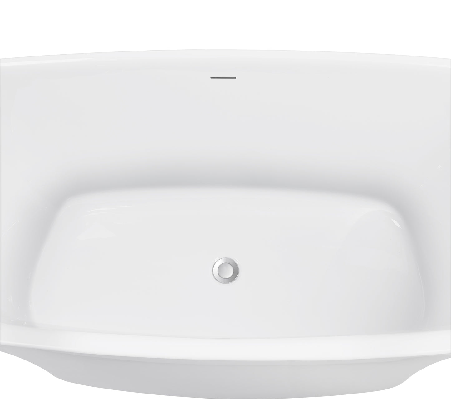 Bevo 67"  Acrylic Freestanding Soaking Bathtub  - White