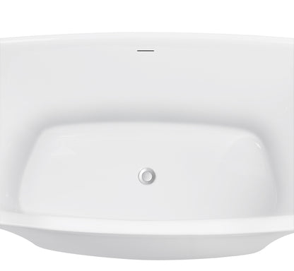 Bevo 67"  Acrylic Freestanding Soaking Bathtub  - White