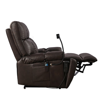 Emily Heating massage Recliner Chair - Brown