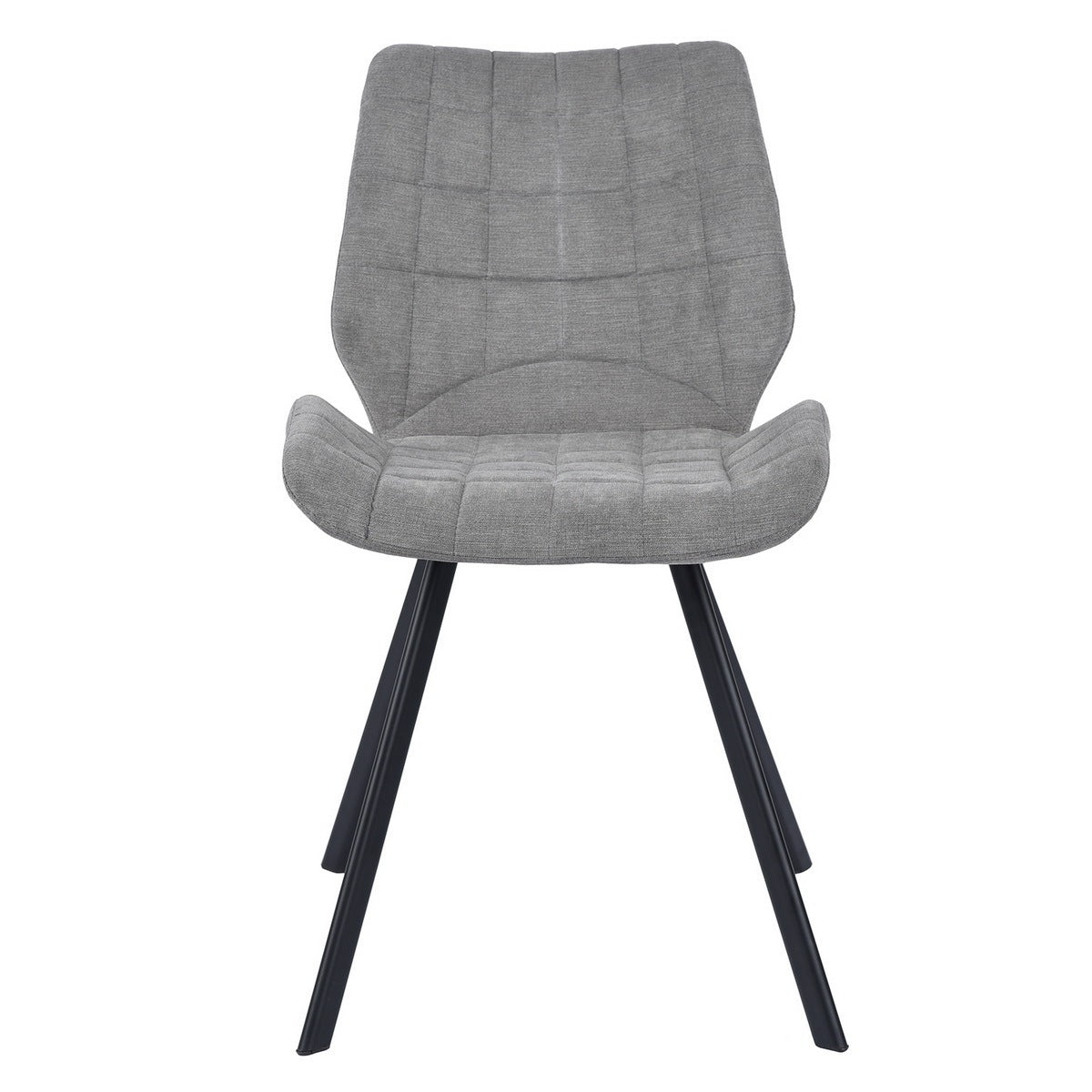 BuBu Fabric Dining Chairs (Set of 2) - Gray