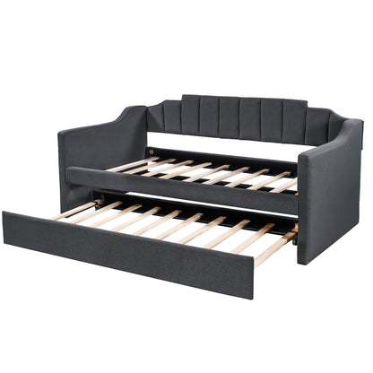 Yuma  Twin Size Daybed with Trundle - Black