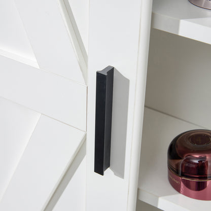 Lumber Wood  Storage Cabinet - White