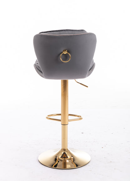Layer Luxe Bar Stools - Gray Set of 2