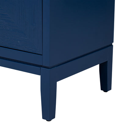 Carri Versatile Four-Door Sideboard Buffet - Navy Blue