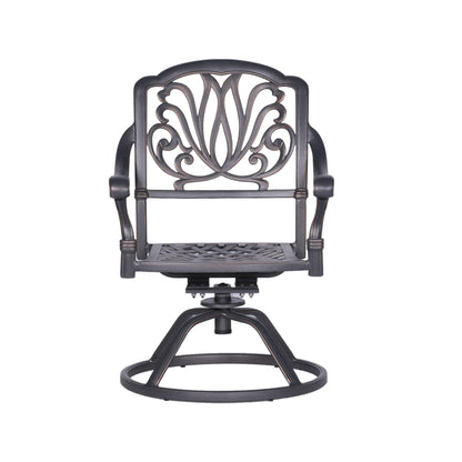 Savanna Patio Outdoor Aluminum Swivel Rocker Chairs (Set of 2) - Desert Sand