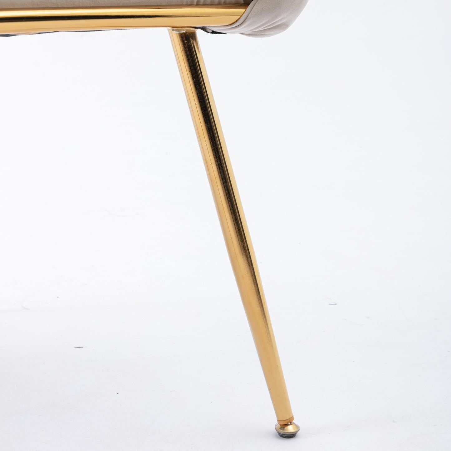 Luna Luxury Modern Velvet Chair - Beige