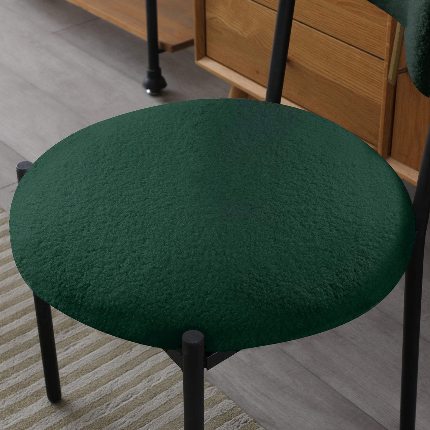 Juke Fabric Dining Chair (Set of 2) - Green