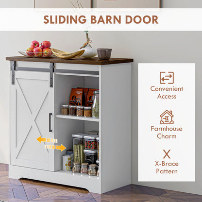 Arredo Farmhouse Sideboard Buffet - White