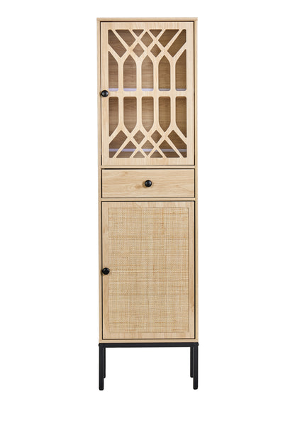 Viva Tall Floor Cabinet - Dark Oak