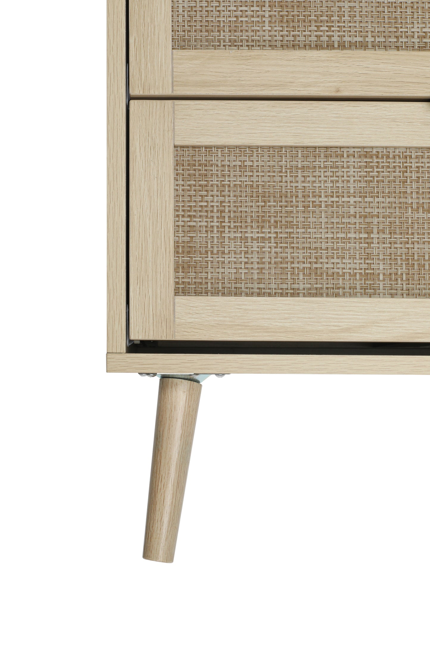 Kooboo 3 Drawer Nightstand End Table - Natural