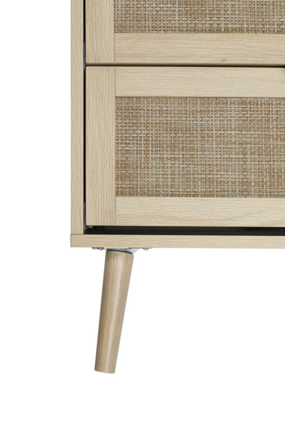 Kooboo 3 Drawer Nightstand End Table - Natural