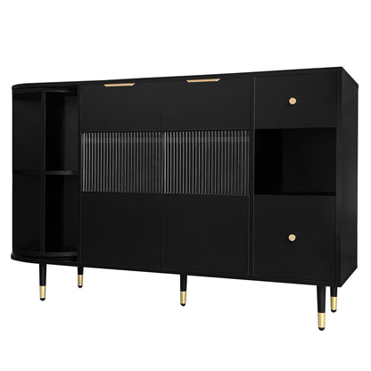Greta Sideboard Buffet Cabinet - Black