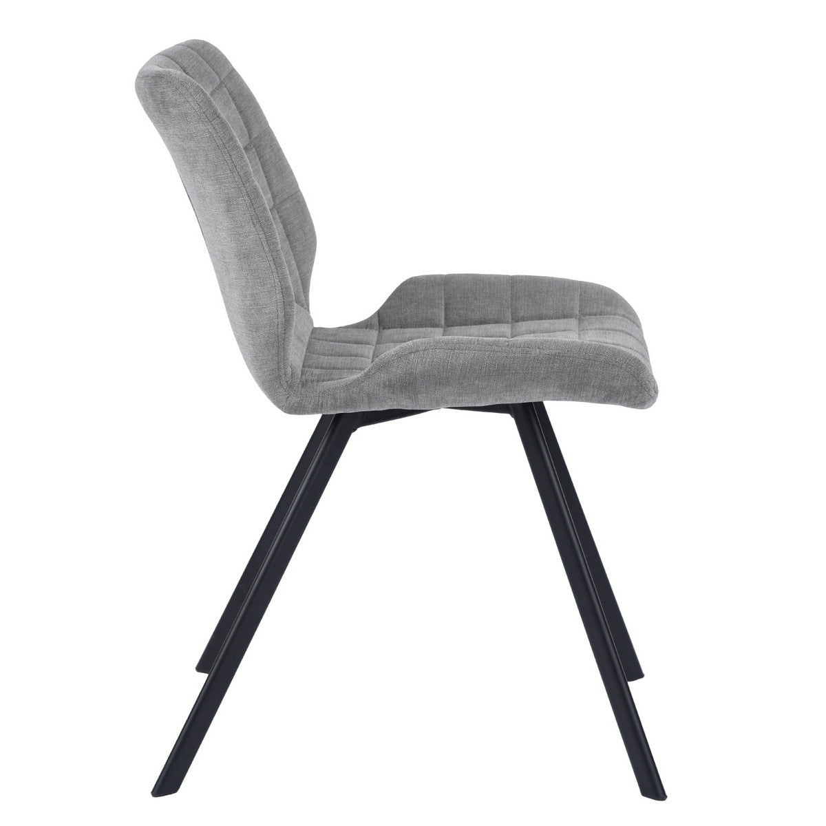 BuBu Fabric Dining Chairs (Set of 2) - Gray
