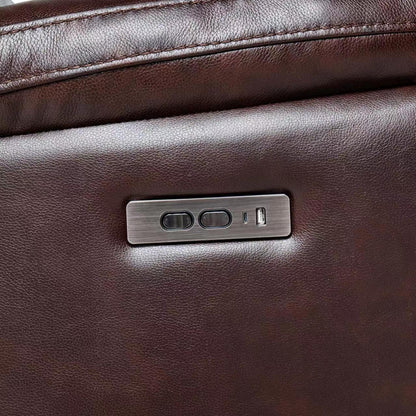 Wiley Leather Gel Chocolate Brown 38.5 Width Zero Gravity Power Recliner