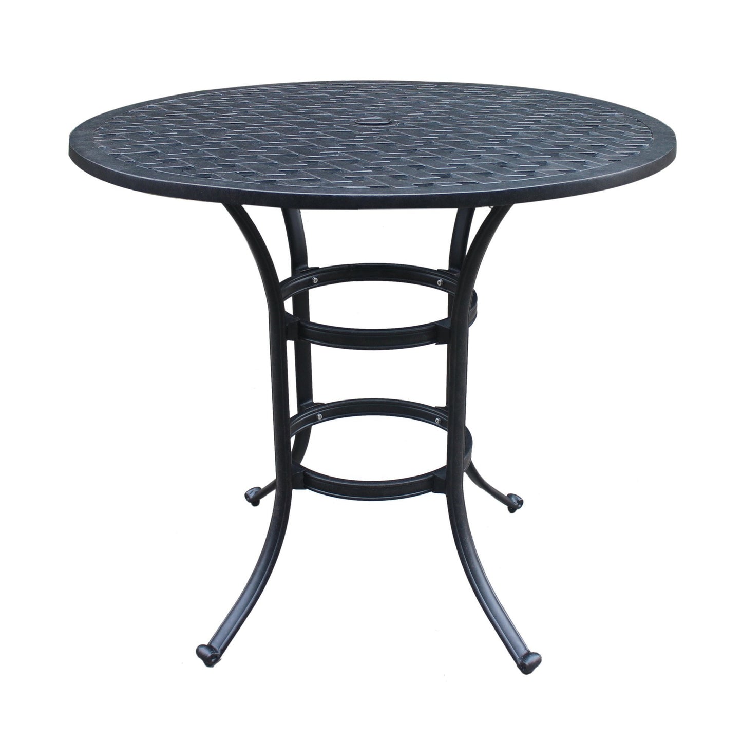 Vaugh 5 Pc Round Bar Height Dining Set - Brown