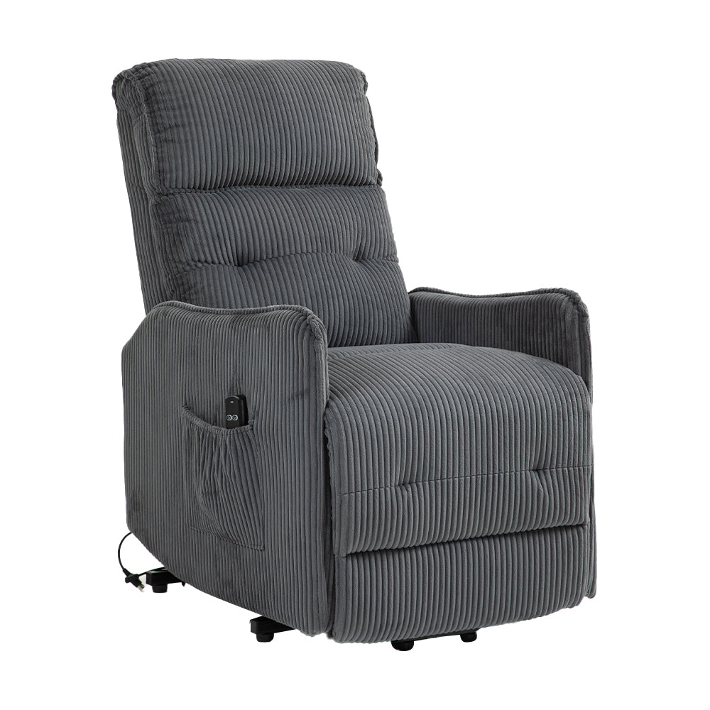 Fraser Electric Recliner Chair - Dark Gray